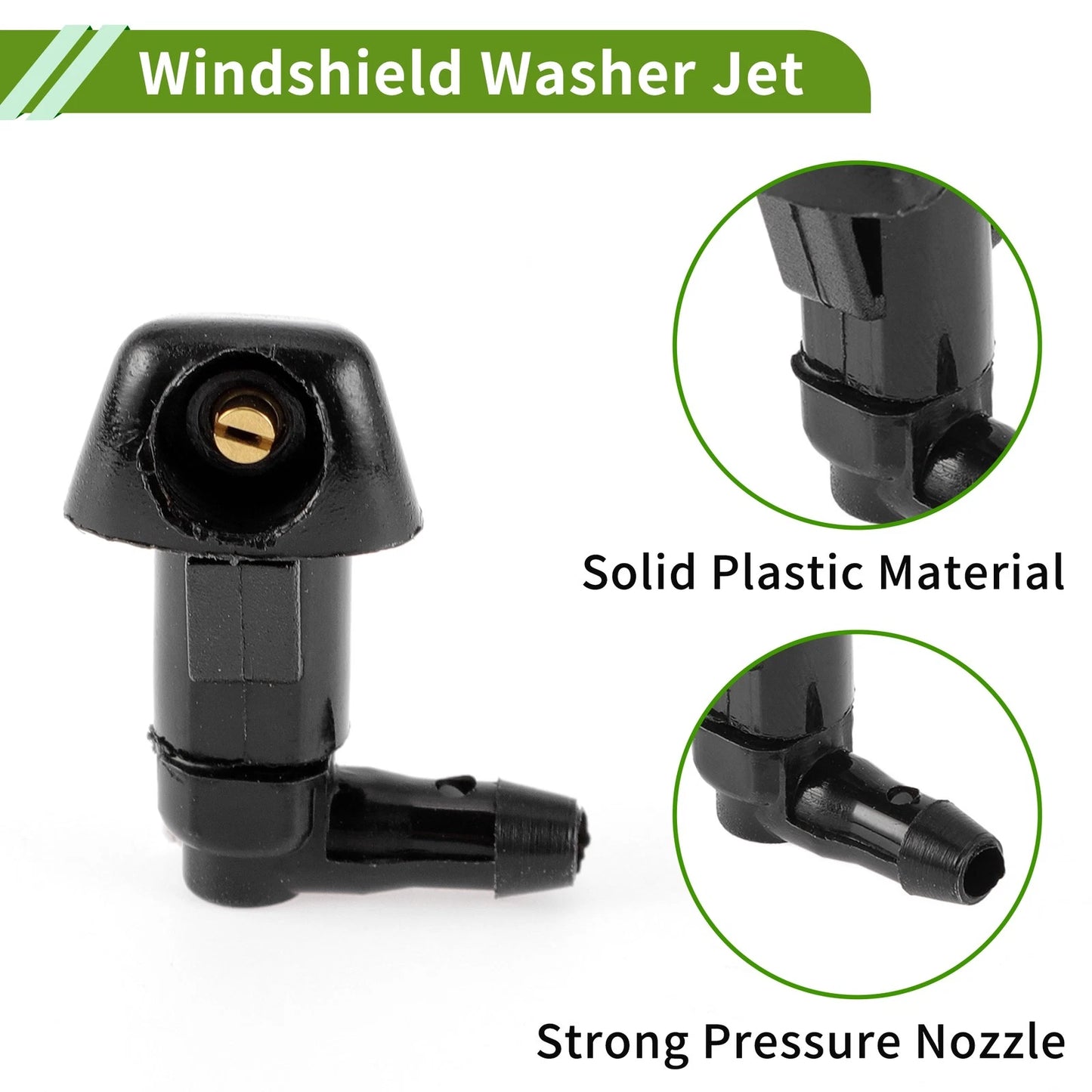 Set of 1 Windshield Washer Nozzle w/ Hose Connector for Honda  No.76815SDAA11