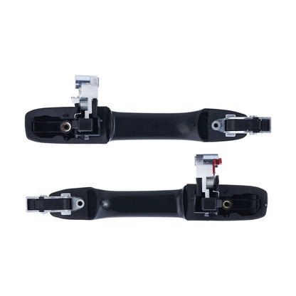 Set of 4 Door Handles for Honda CR-V (2001–2006) Black Front Rear