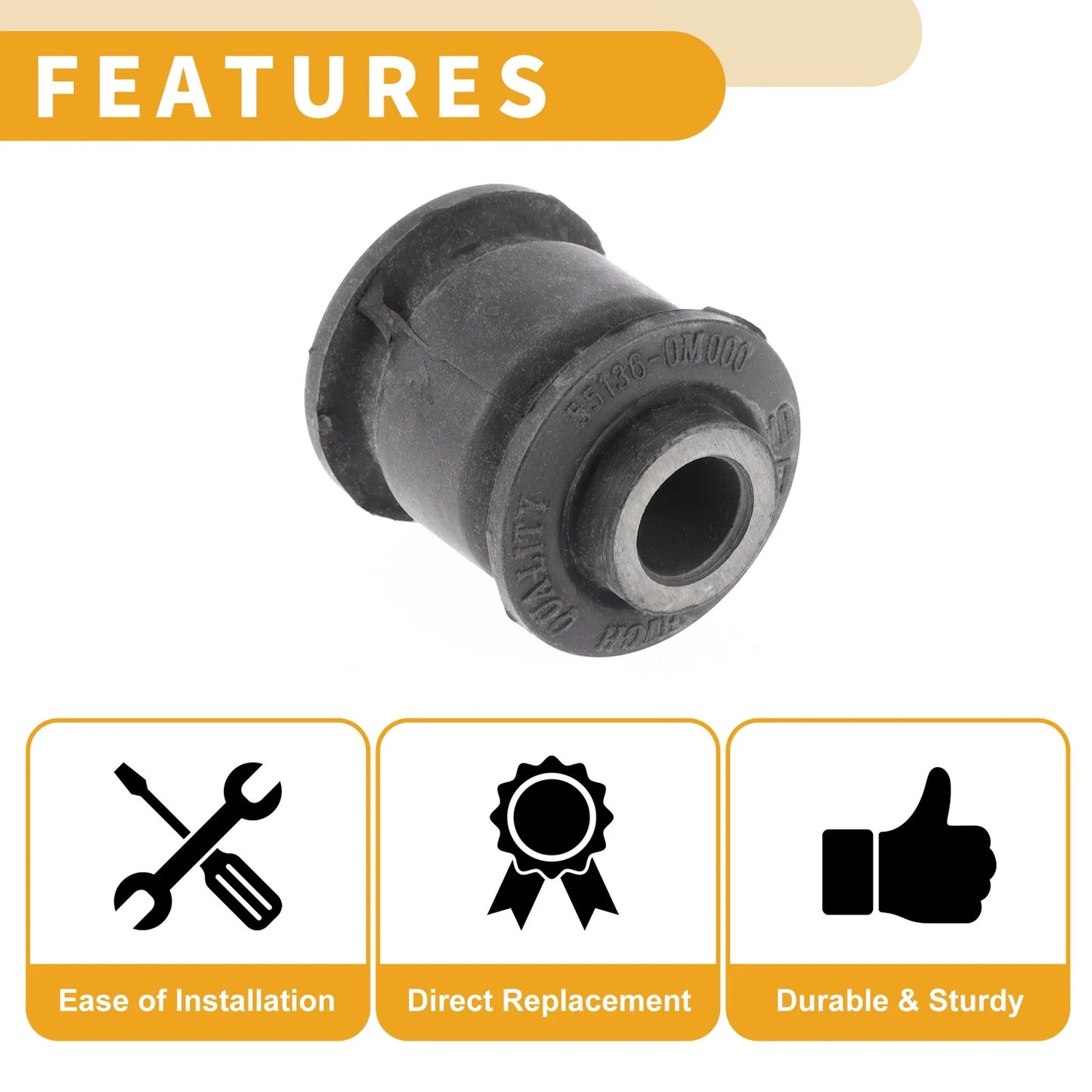 Rear Upper Control Arm Suspension Bushing for Infiniti G20 (1998–2001)