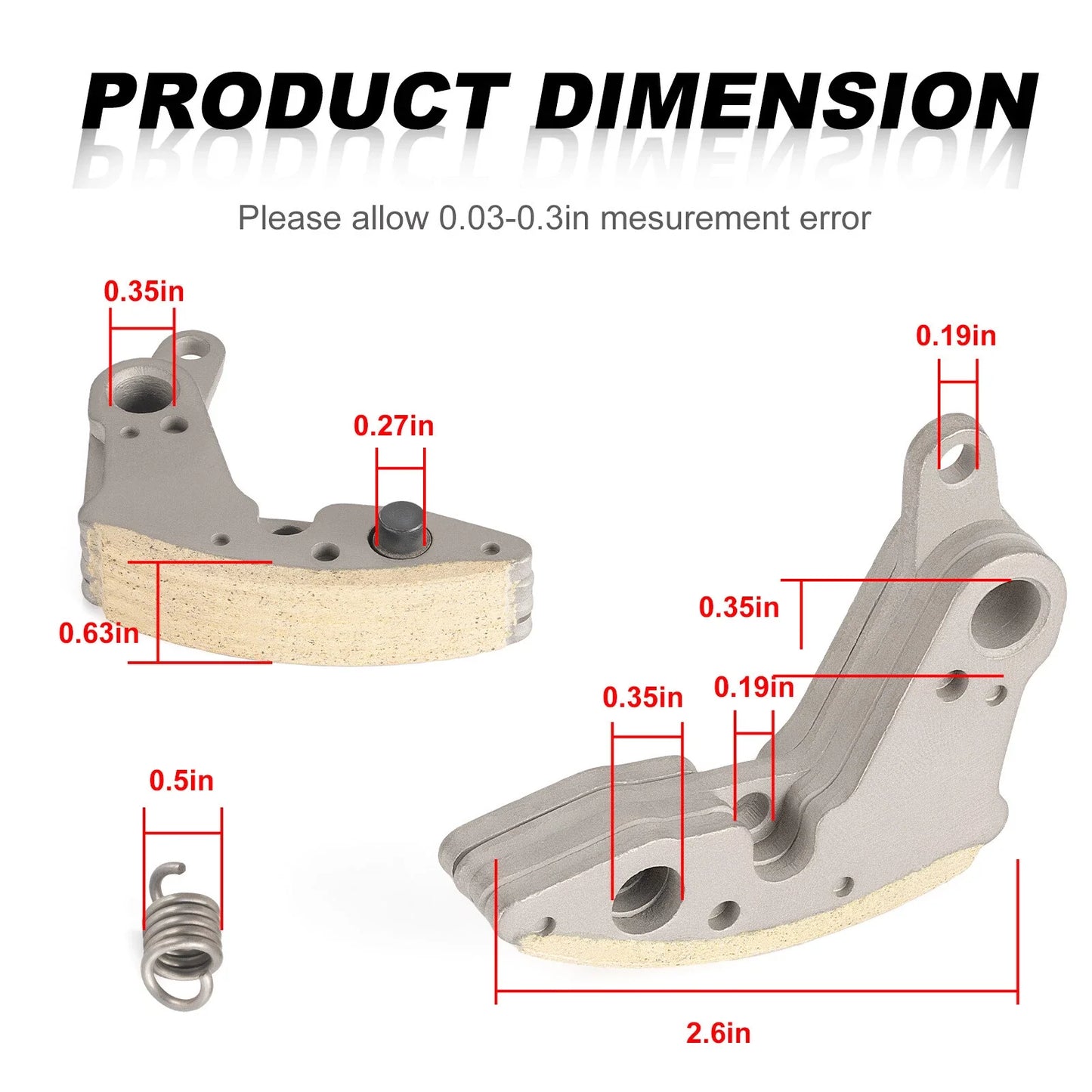 Wet Clutch Centrifugal Carrier Shoes 2x4 for Suzuki Eiger