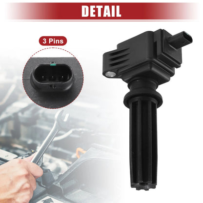 Set of 1 Ignition Coil Spark Plug for Ford Edge (2015–2023) No.CM5Z12029A Black