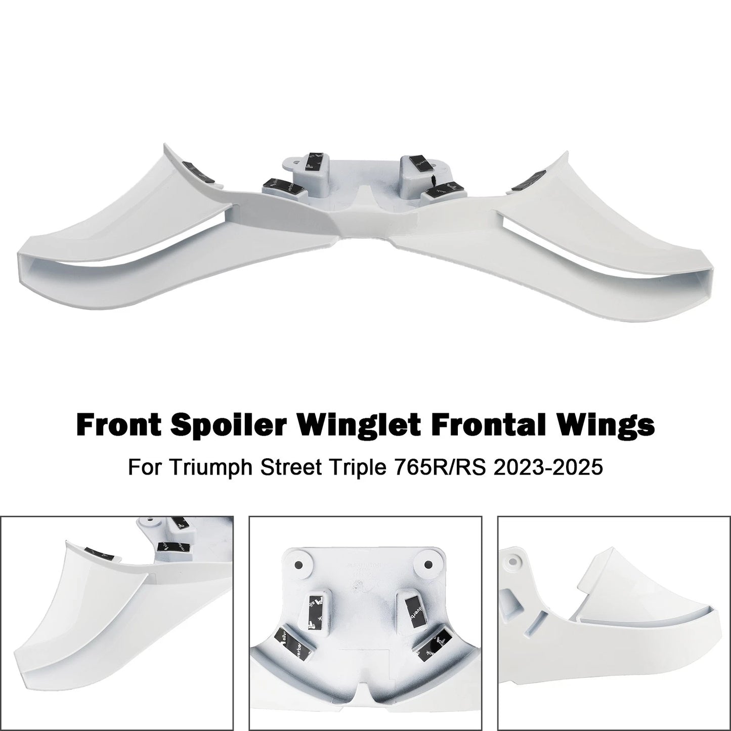 Front Fins for Street Triple 765R/RS (2023–2025) White