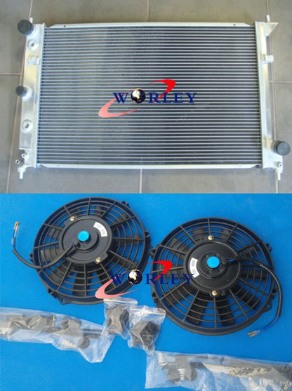 Aluminum Radiator & Fan for Ford BA BF Falcon XR6 XR8 Fairmont (2002–2008)