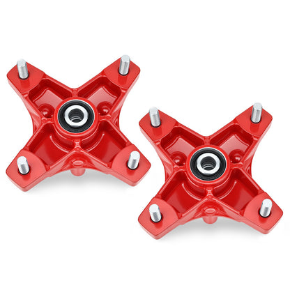 Set of 2 Red Wheel Hubs for Honda Sportrax 250 (2001–2008)