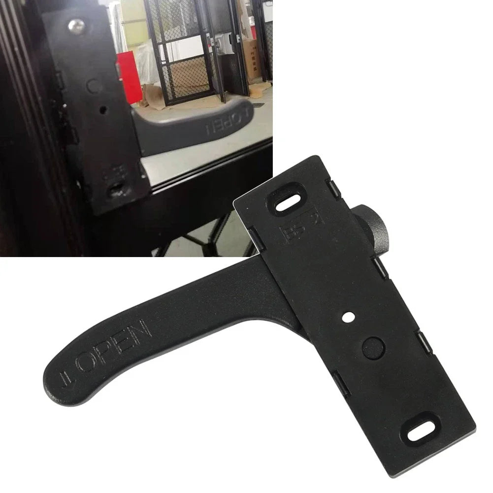 Right Hand RV Screen Door Latch Handle for Camper - Black Universal