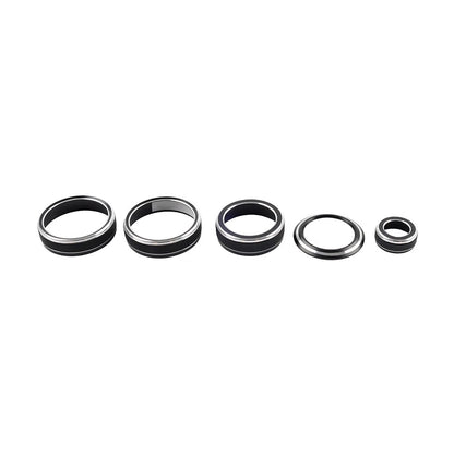 2Pcs Black AC Air Switch Ring Cover Trim for Lexus NX250 350h 450h (2022–2024)