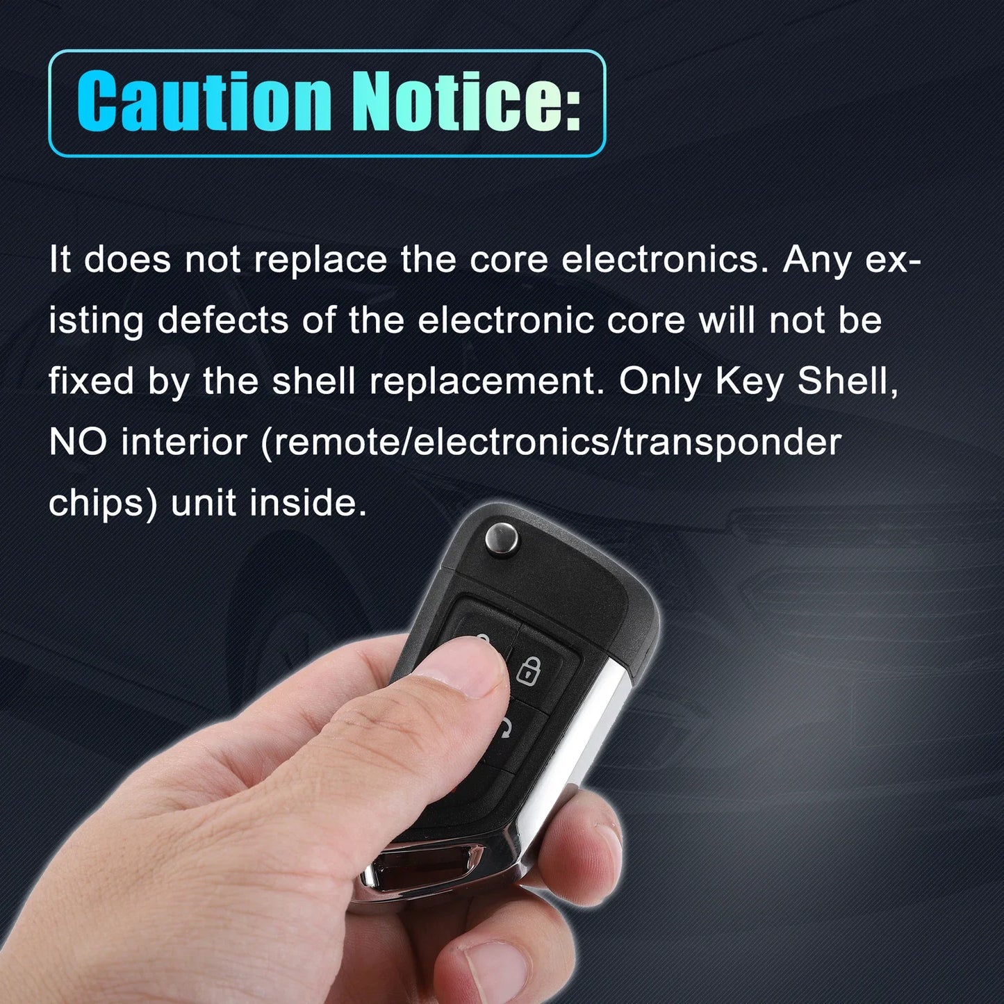 Key Fob Case for Chevrolet Keyless Entry Remote Shell (OHT01060512)