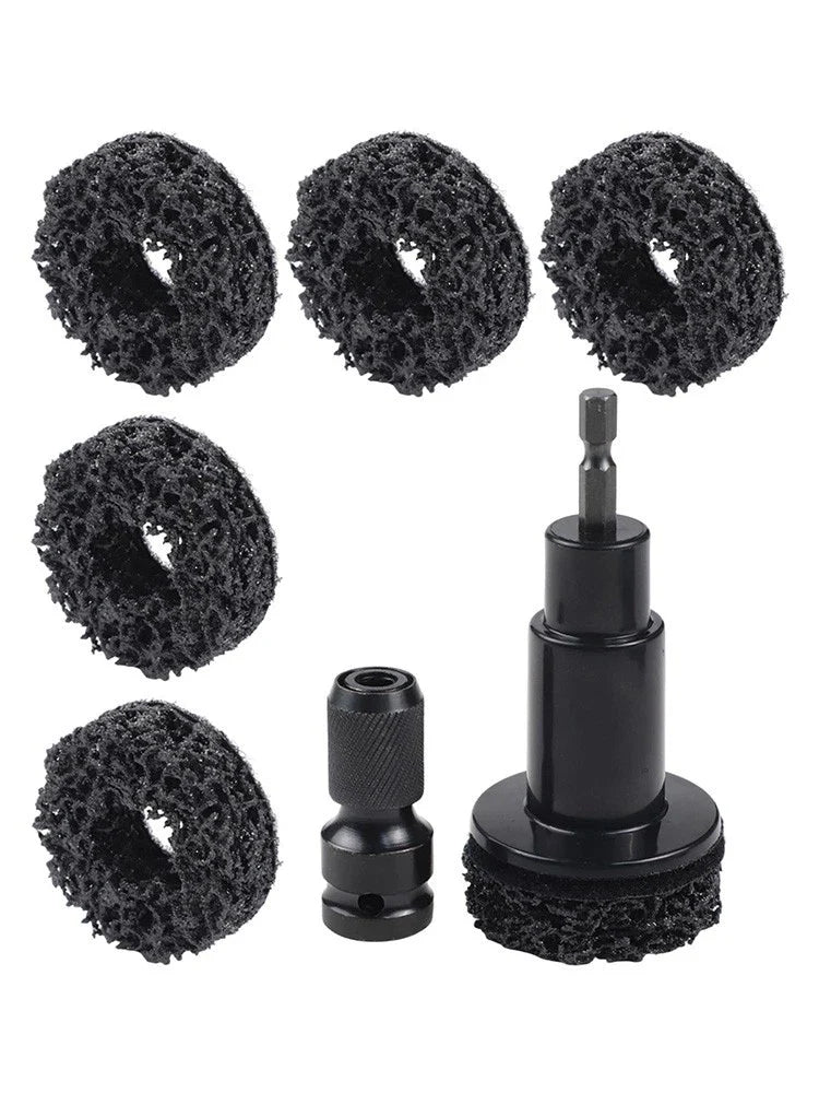 8PCS Automotive Tool Set for Rust Removal on Brake Discs and Hub Shafts