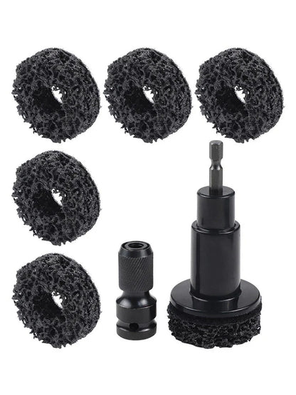 8PCS Automotive Tool Set for Rust Removal on Brake Discs and Hub Shafts