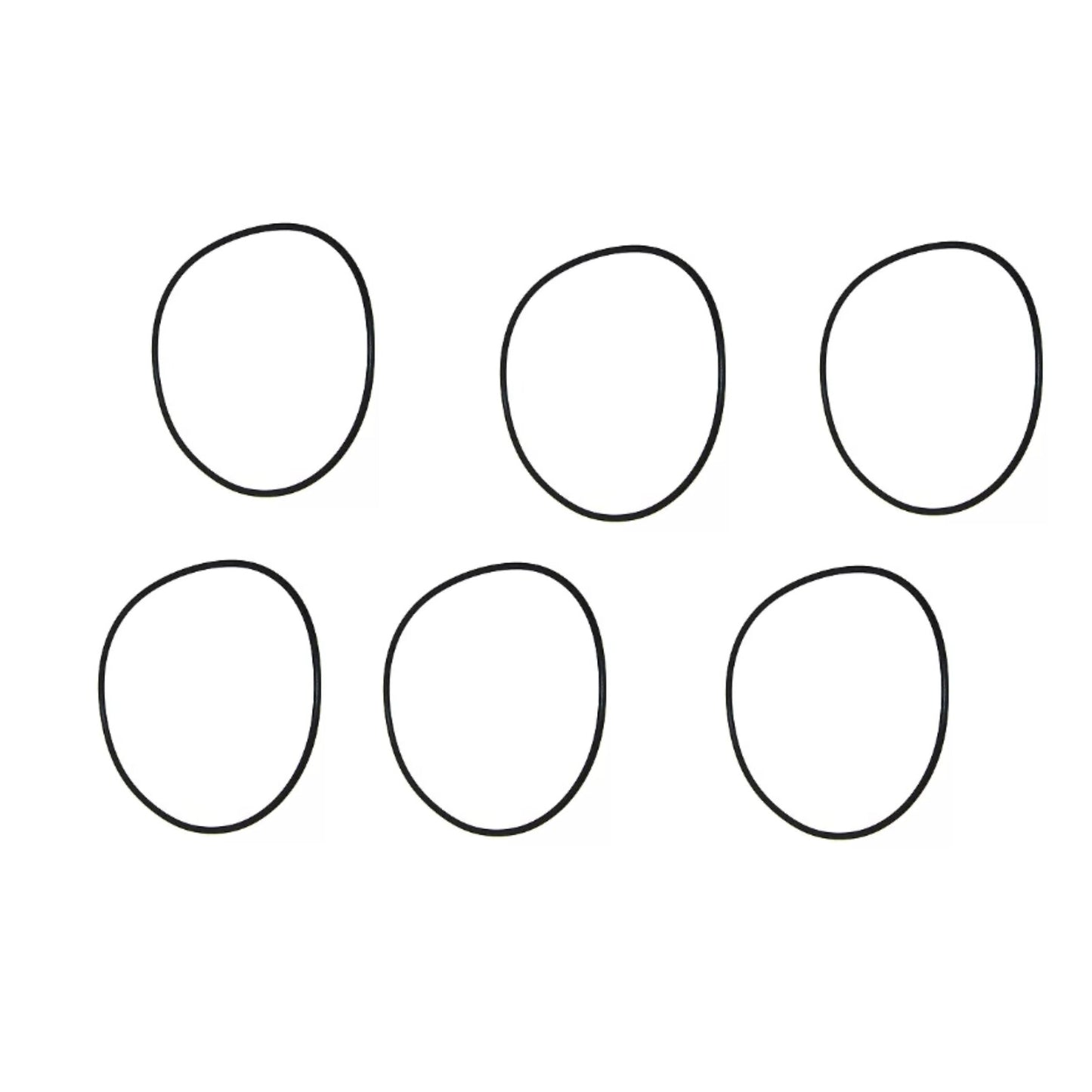 Set of 6 O-Ring Seals for OMC Stringer Intermediate Clutch Housing