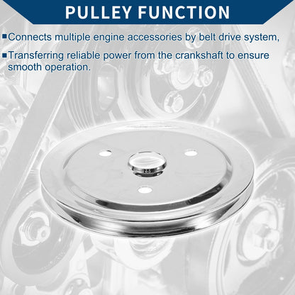 Single Groove SWP Short Water Pump Crank Pulley for Chevy SBC (1969–1986)