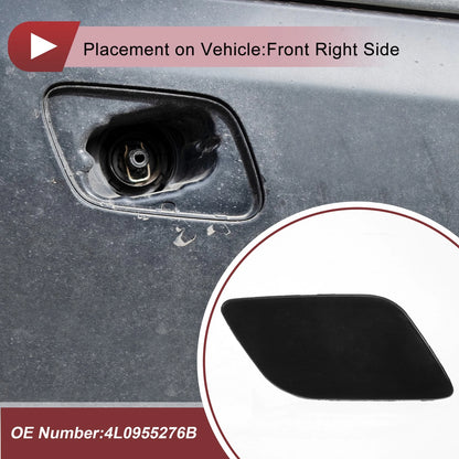 Front Right Washer Nozzle Cover Cap for Audi Q7 (2007–2009) 1 Pcs Unpainted