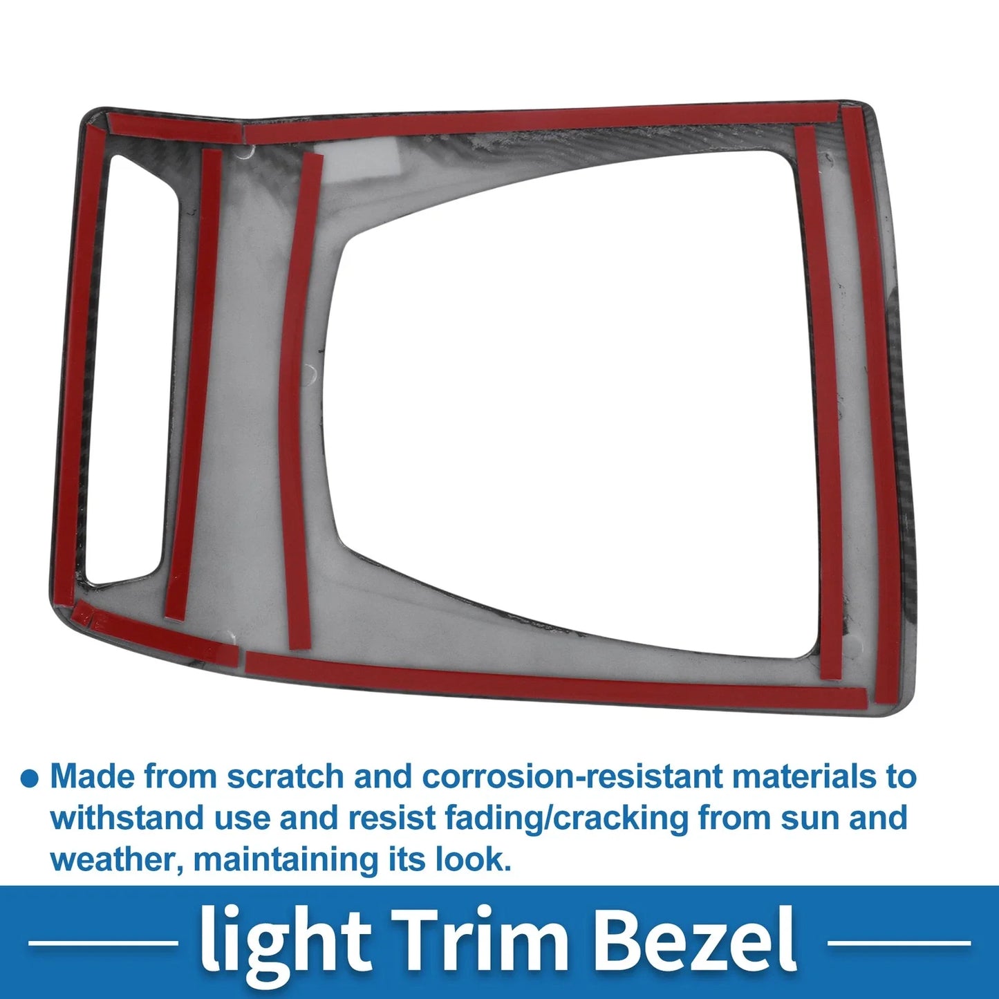 Front Row Headlight Trim Bezel for BMW X3 (2014-2017) Carbon Fiber Black