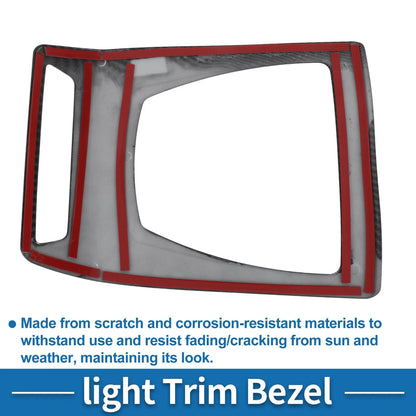 Front Row Headlight Trim Bezel for BMW X3 (2014-2017) Carbon Fiber Black