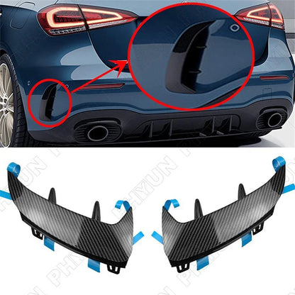 Rear Bumper Trim Lip Spoiler Stickers for A-Class A160 A250 A35 AMG (2013-2023)