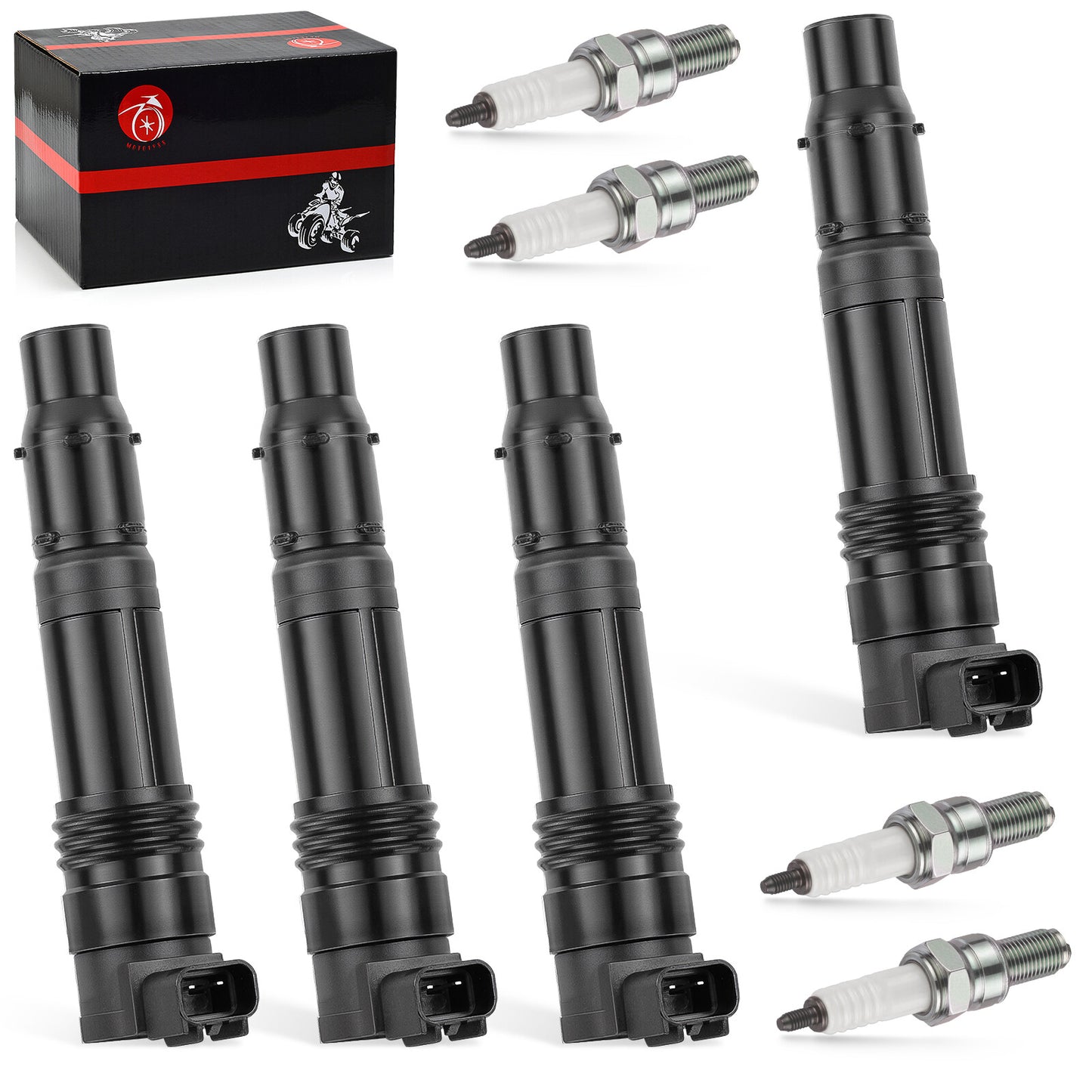 Set of 4 Iridium Spark Plugs for Kawasaki Ninja ZX-14/R, ZX-10R