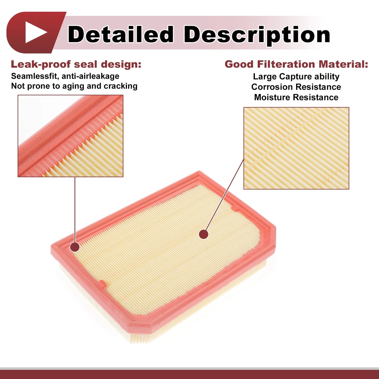 Engine Air Filter for Mercedes-Benz GLA250 2.0L (2021-2025) - 1 Pcs