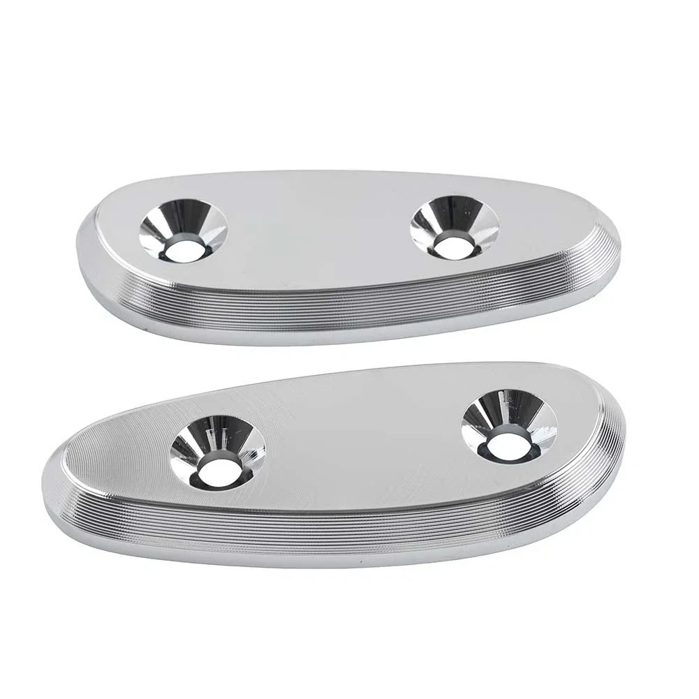 Rearview Mirror Block Off Base Plate Chrome for Suzuki Hayabusa GSX1300R (08-20)
