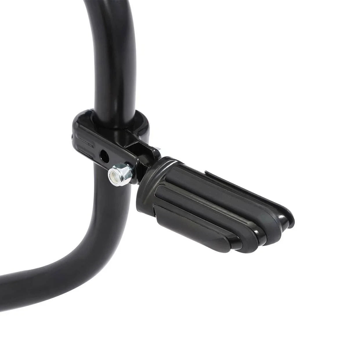 1 1/4" Black Highway Engine Guard Footpeg Mount Clamps for Harley