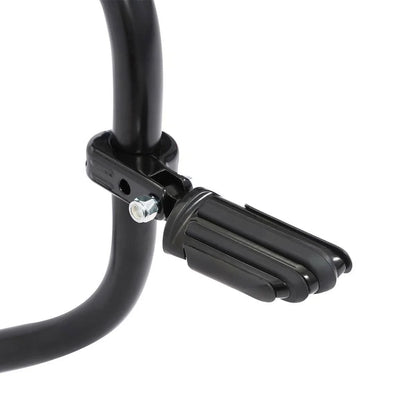 1 1/4" Black Highway Engine Guard Footpeg Mount Clamps for Harley
