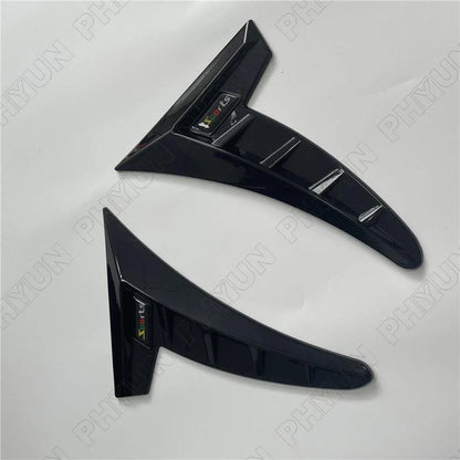Glossy Black Car Side Wing Air Flow Fender Grill Intake Vent Trim Stickers