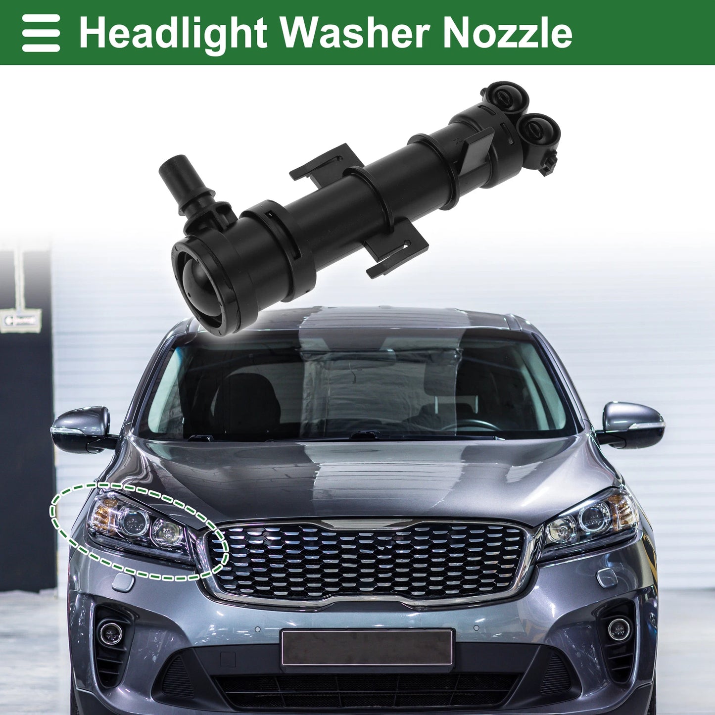 Front Passenger Side Headlight Washer Nozzle for Skoda Octavia III (2013–2020) No.5LD955966