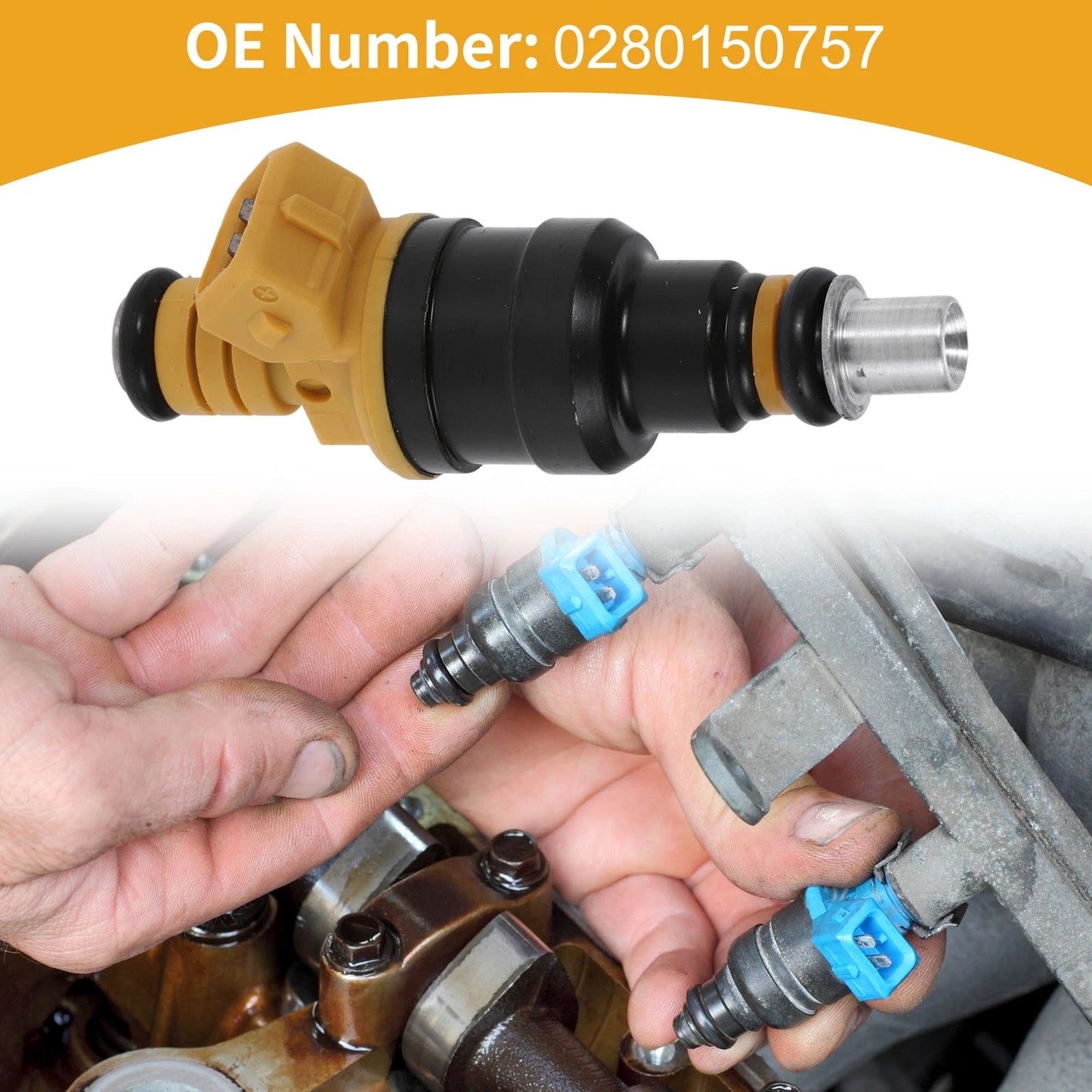 1 Pc Fuel Injector No.0280150757 for VW Golf (1983–1991)