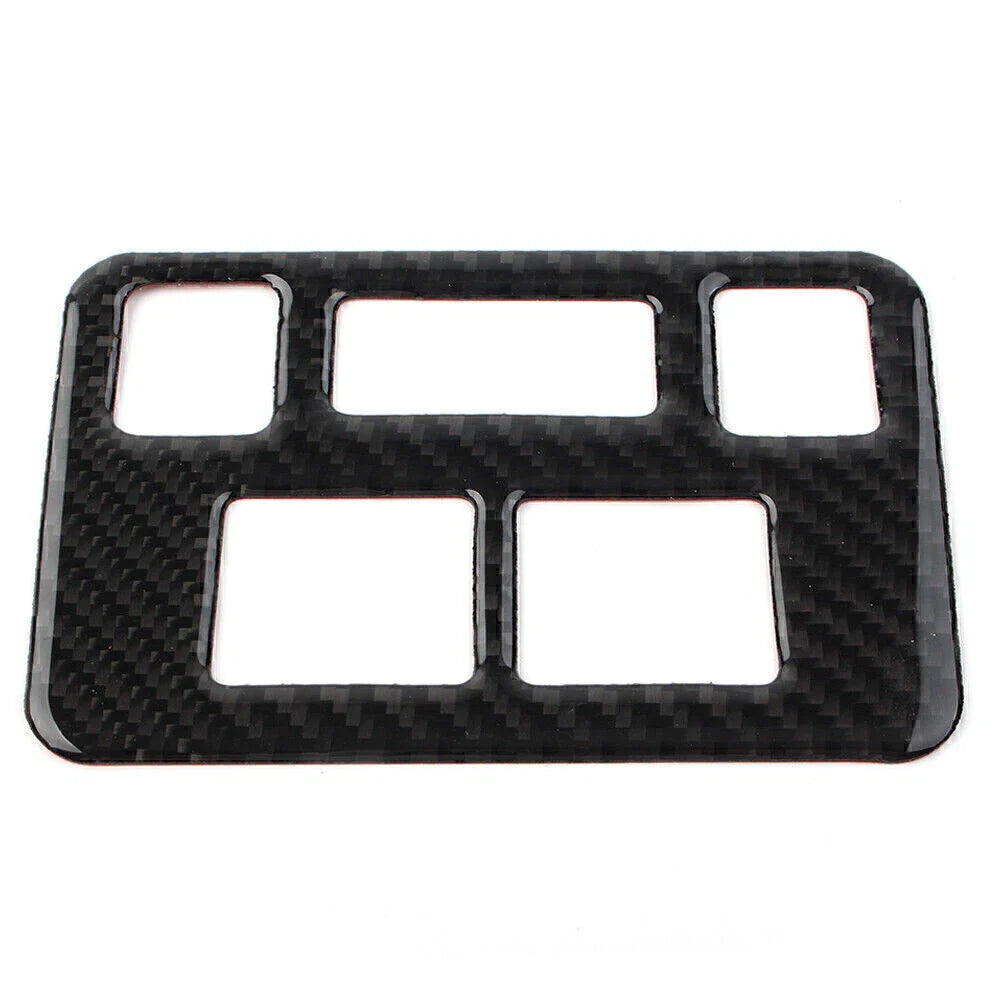 Carbon Fiber Headlight Button Frame Cover Trim for Subaru Forester (2013-2018)