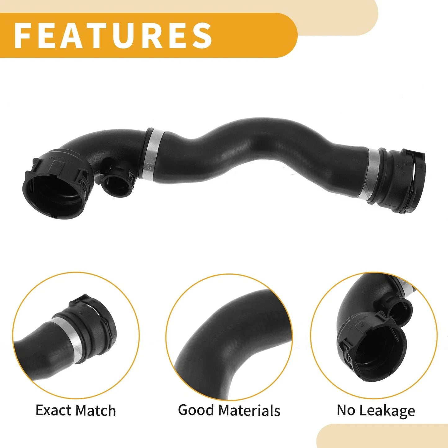Radiator Hose Rubber for BMW 325i 325xi 330i 330Ci E46 (2001 - 2005)