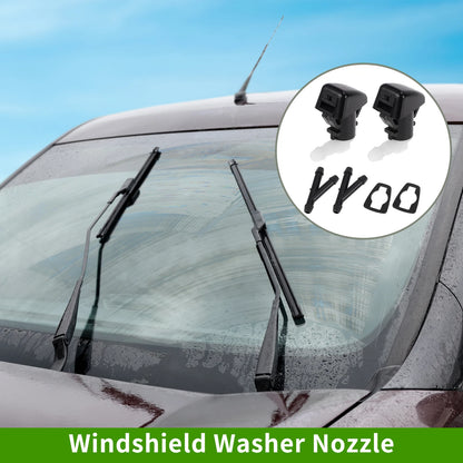2X Windshield Washer Nozzle with Y Hose Connector for Ford Edge (2011–2015)