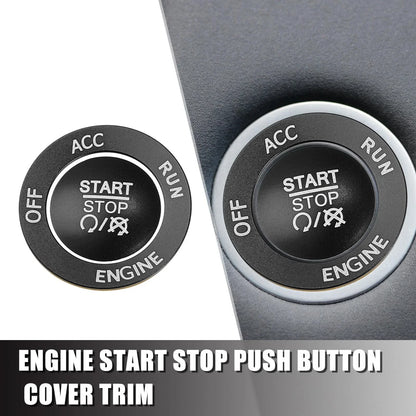 Engine Start Stop Push Button Cover Kit for Dodge Charger Challenger (2015-2023)