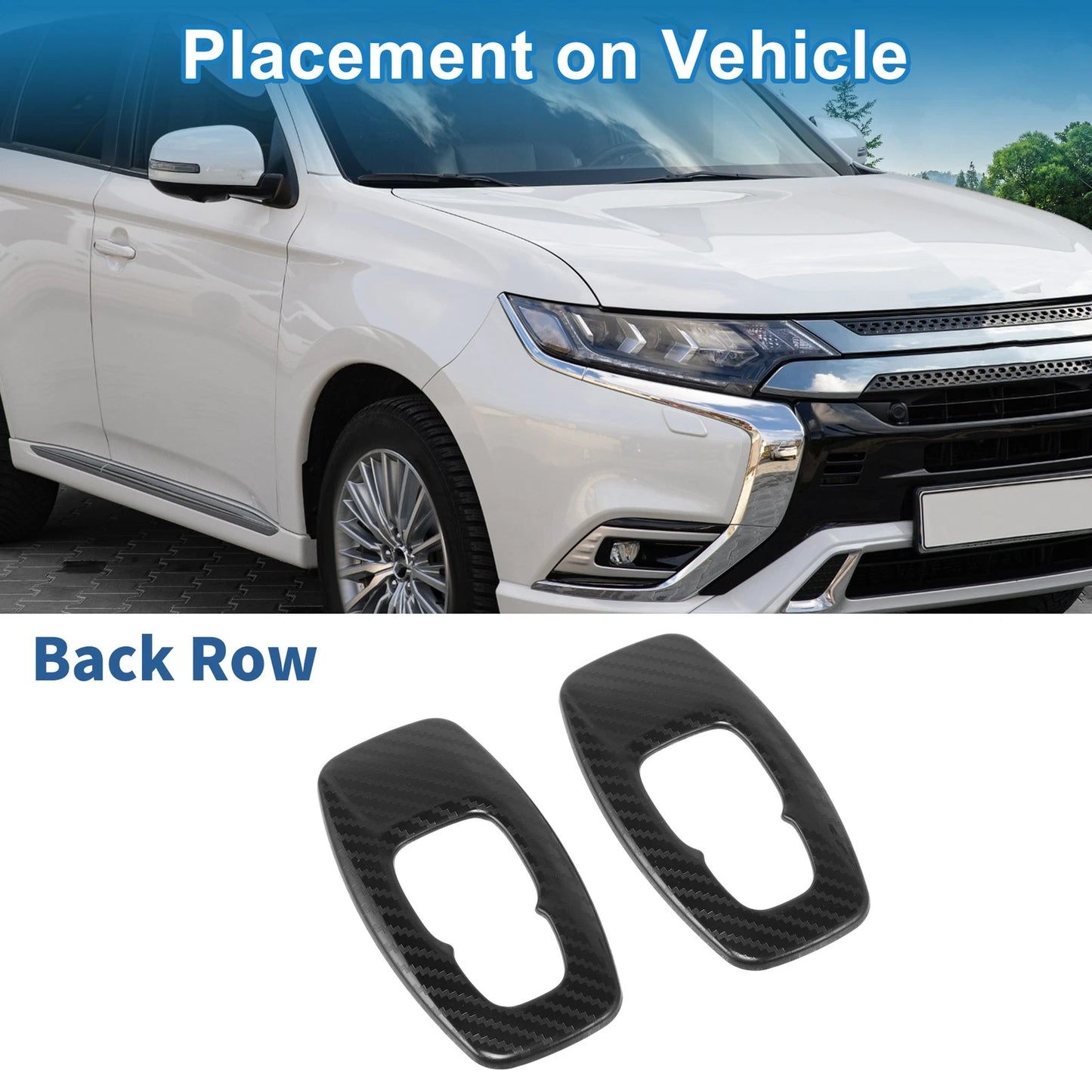 2 Pcs Headlight Trim Bezel for Mitsubishi Outlander (2022–2024)