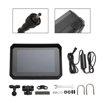 5 Inch Carplay Touch Screen DVR Recorder for Scooters and Motorcycles