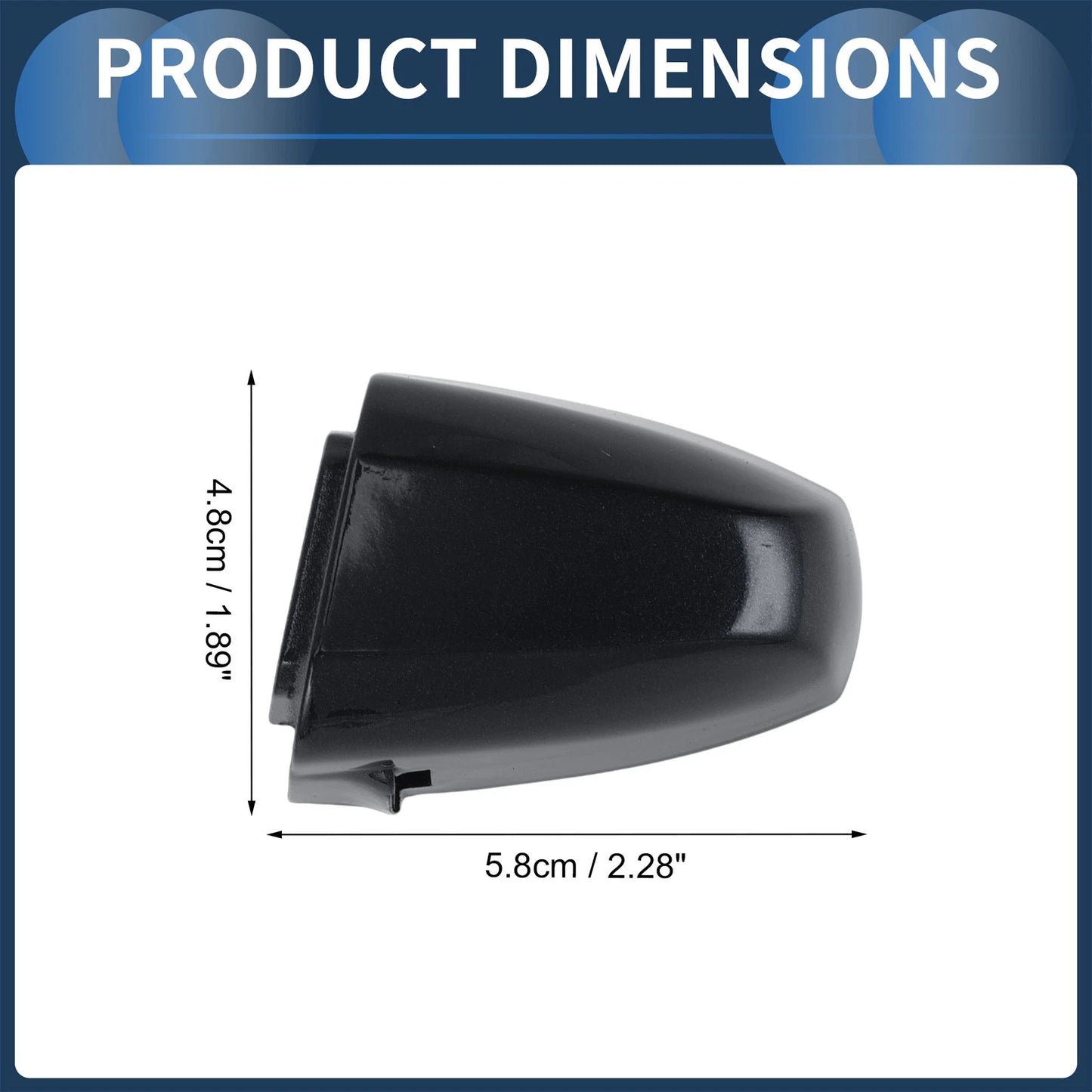 Door Handle Cover Front Left No. 51217396541 for BMW X1 (2015–2018) Black