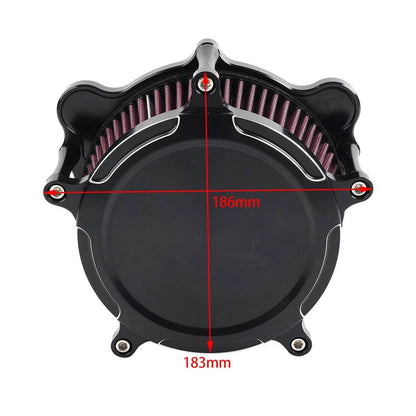 Motorcycle Air Filter Intake Cleaner for Harley Dyna, Street Bob, Softail