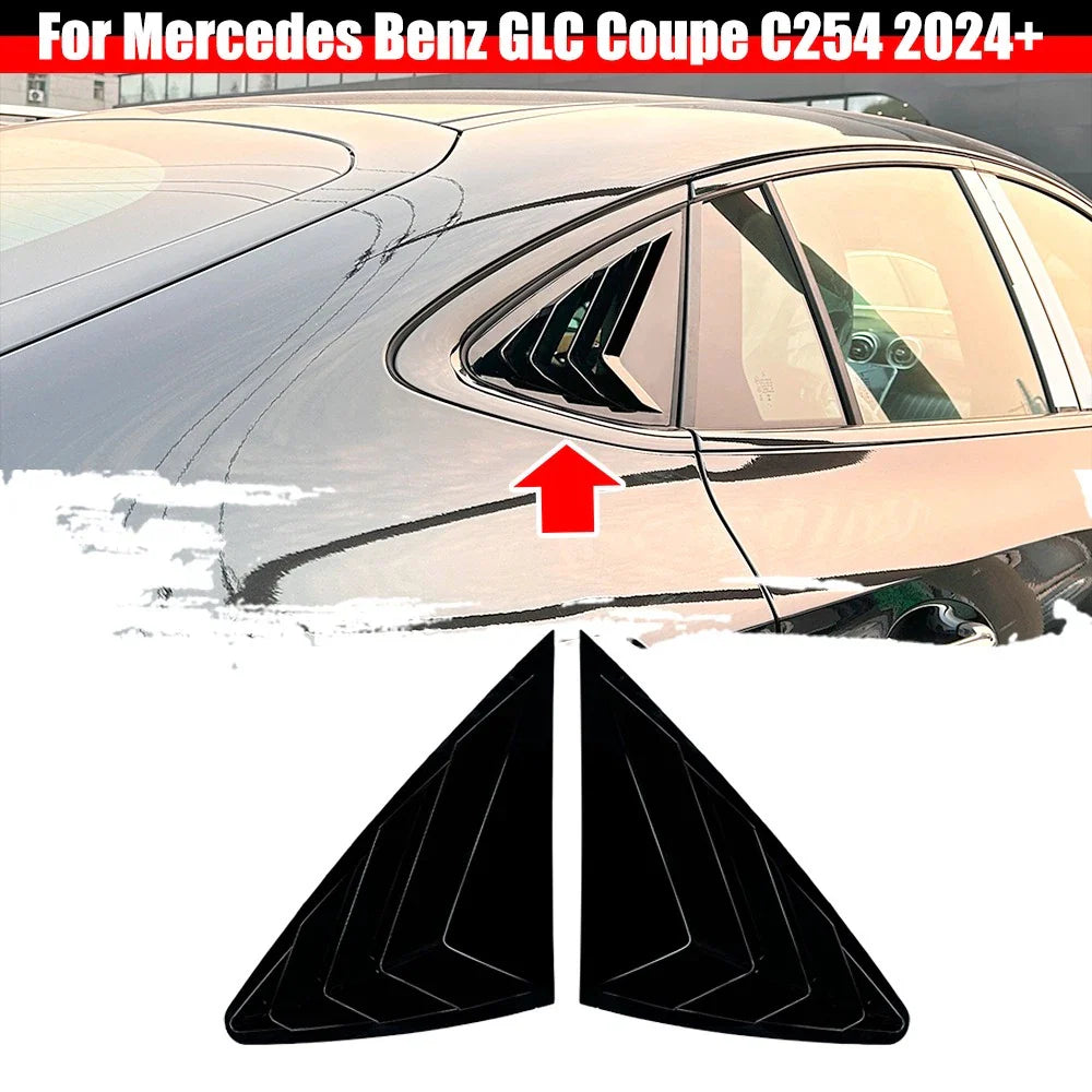 Rear Side Quarter Window Louver Cover for Mercedes Benz GLC Coupe (2024–2025)