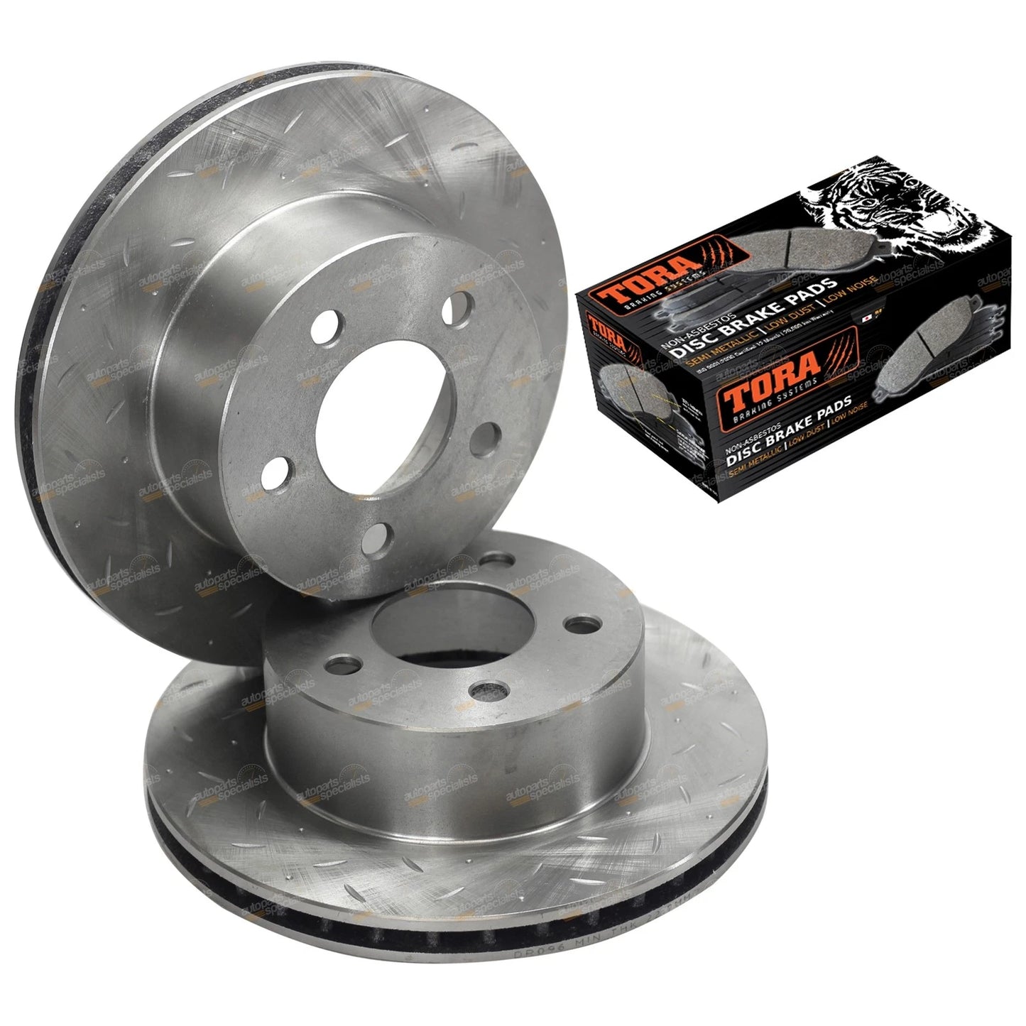 Front Drilled & Slotted Brake Rotor & Pads Set for Cherokee XJ (1994–1998)