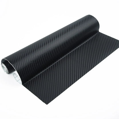 Black 3D Carbon Fiber Vinyl Wrap Roll Film Sticker for Car/Home 127x30cm DIY