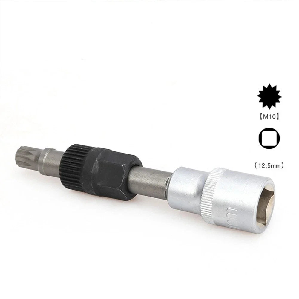 Clutch Pulley Removal Tool Accessory for Alternator Black Silver M10/T50 Metal