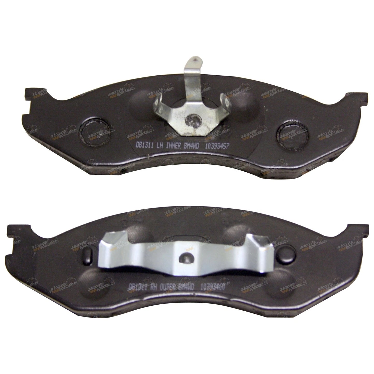 Set of 4 Heavy Duty Front Disc Brake Pads for Jeep Wrangler TJ (1996–2007)
