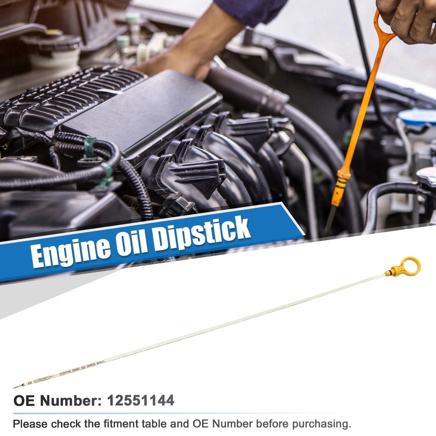 Engine Oil Fluid Level Dipstick for Chevrolet Camaro Z28 (2010-2015)