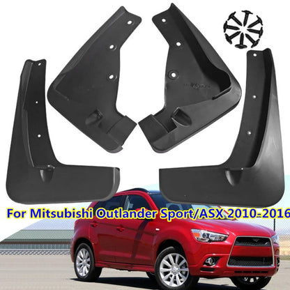 4 x Mud Flaps Splash Guards for Mitsubishi Outlander Sport/ASX (2010–2016)