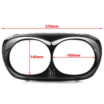 Dual Headlight Fairing Bezel Trim Cover for Harley Road Glide (1998-2013)