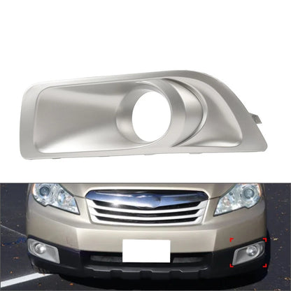 Front Bumper Fog Light Trim Bezel Cover Silver for Subaru Outback (2010–2012)