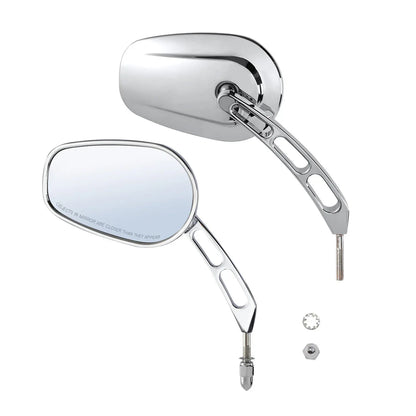 Chrome Rear View Mirrors for Harley Touring Road Electra Street Glide (1994-2022)