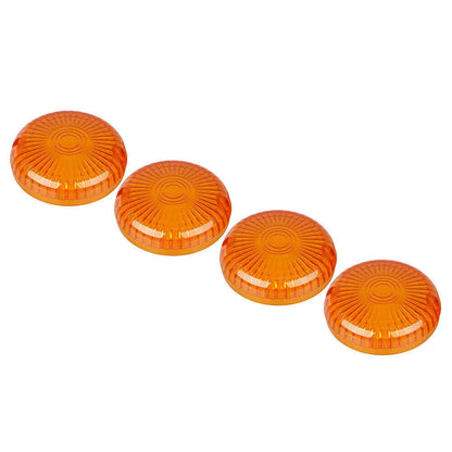 4 x Amber Turn Signal Lens Covers for Yamaha Road Star/V Star 1100/Vmax 1200