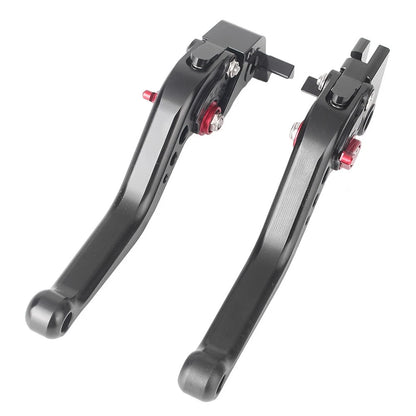 2X Short Brake Clutch Levers for Yamaha R6S (2006–2007) Black Red