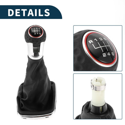 6 Speed Gear Shifter Knob with Cover for VW Jetta (1999–2004)