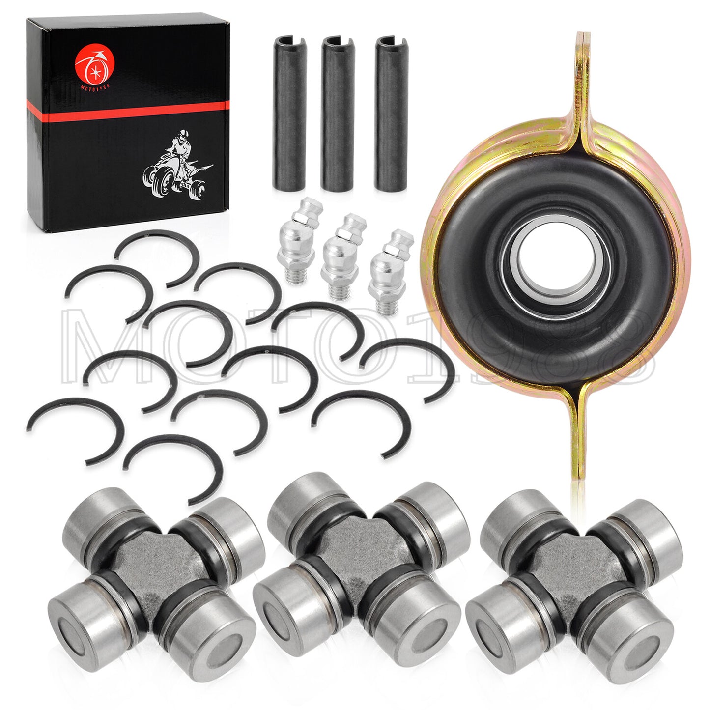 Prop Shaft Bearing Carrier & U-joint for Polaris Ranger 570 900 1000