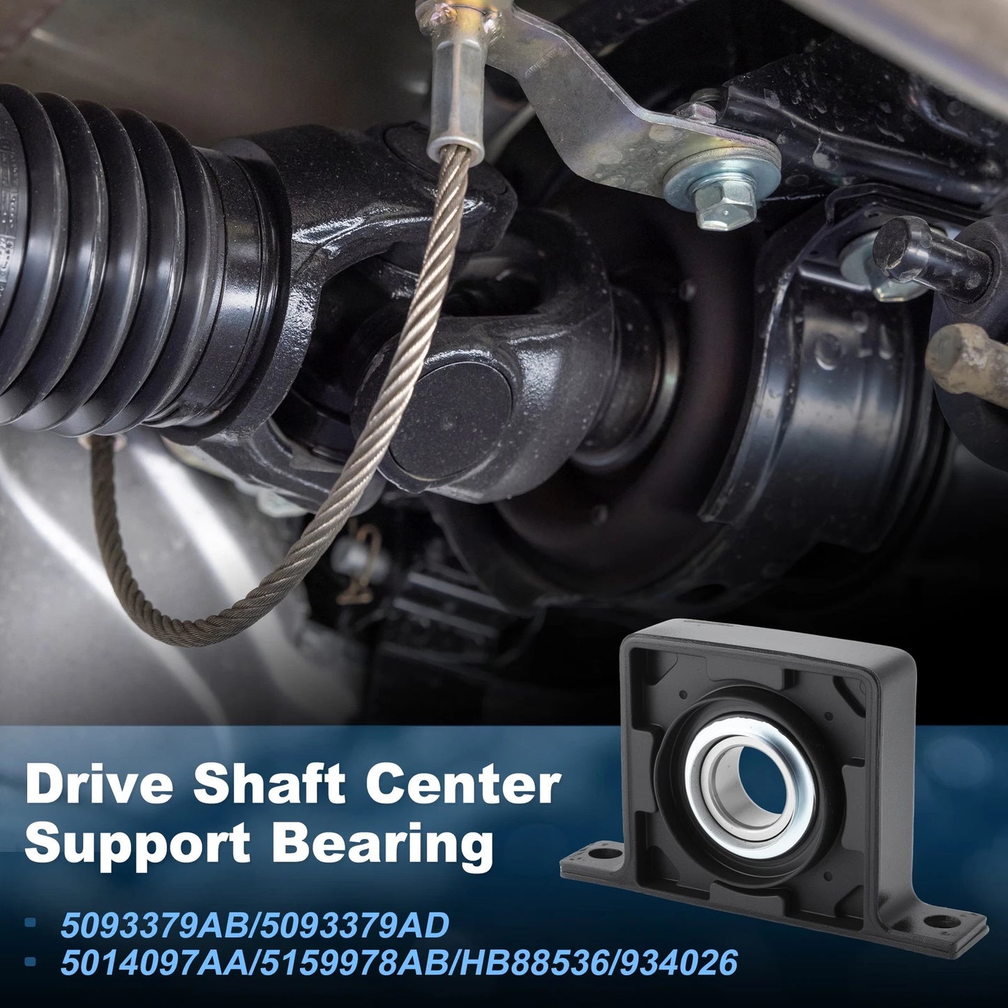 Drive Shaft Center Support Bearing for Dodge Ram 2500 3500 (2003–2005) 5093379AB
